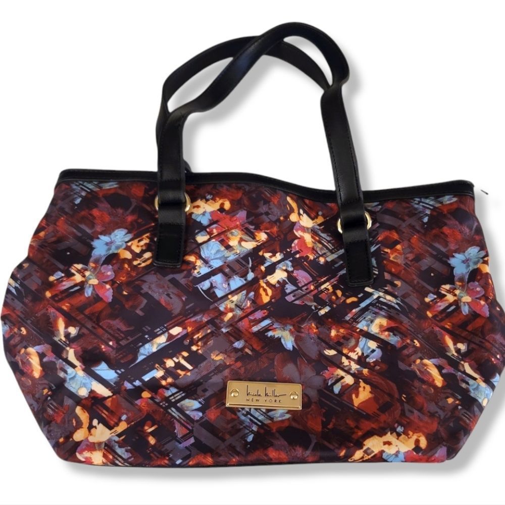 Nicole Miller floral colorful shoulder bag